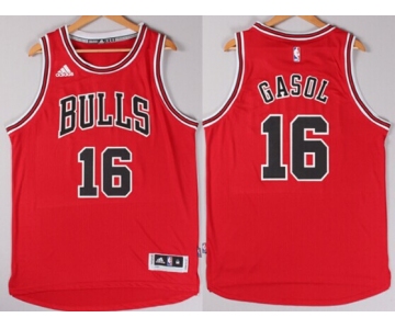 Chicago Bulls #16 Pau Gasol Revolution 30 Swingman 2014 New Red Jersey