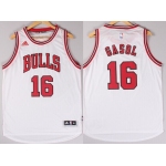 Chicago Bulls #16 Pau Gasol Revolution 30 Swingman 2014 New White Jersey