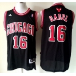 Chicago Bulls #16 Pau Gasol Revolution 30 Swingman Black Jersey