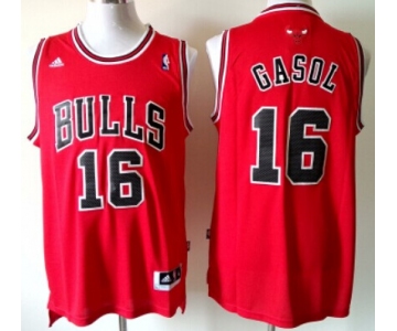 Chicago Bulls #16 Pau Gasol Revolution 30 Swingman Red Jersey