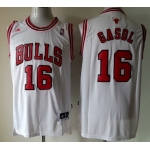 Chicago Bulls #16 Pau Gasol Revolution 30 Swingman White Jersey