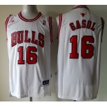 Chicago Bulls #16 Pau Gasol Revolution 30 Swingman White Jersey