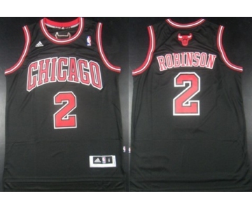 Chicago Bulls #2 Nate Robinson Revolution 30 Swingman Black Jersey