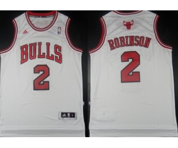 Chicago Bulls #2 Nate Robinson Revolution 30 Swingman White Jersey