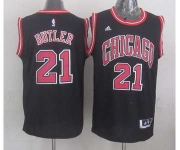 Chicago Bulls #21 Jimmy Butler Revolution 30 Swingman 2014 New Black Jersey