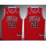 Chicago Bulls #21 Jimmy Butler Revolution 30 Swingman Red Jersey