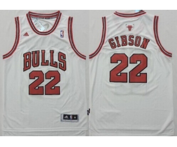 Chicago Bulls #22 Taj Gibson Revolution 30 Swingman White Jersey