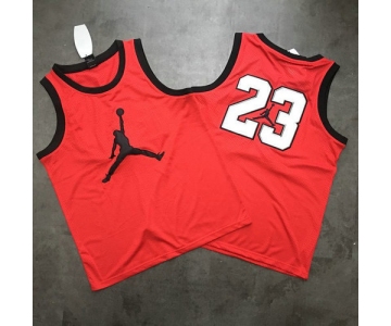 Chicago Bulls 23 Air Jordan Big Logo Swingman Red Jersey