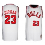 Chicago Bulls #23 Michael Jordan 1984-1985 Hardwood Classics White Swingman Jersey