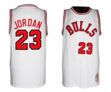 Chicago Bulls #23 Michael Jordan 1984-1985 Hardwood Classics White Swingman Jersey