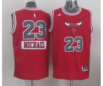 Chicago Bulls #23 Michael Jordan Revolution 30 Swingman 2014 Christmas Day White Jersey