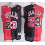 Chicago Bulls #23 Michael Jordan Revolution 30 Swingman Red/Black Two Tone Jersey