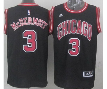 Chicago Bulls #3 Doug McDermott Revolution 30 Swingman 2014 New Black Jersey