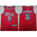 Chicago Bulls #3 Doug McDermott Revolution 30 Swingman Red Jersey