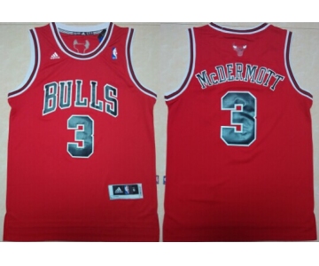 Chicago Bulls #3 Doug McDermott Revolution 30 Swingman Red Jersey