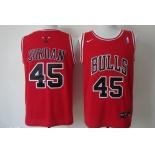 Chicago Bulls #45 Michael Jordan Revolution 30 Swingman Red Jersey