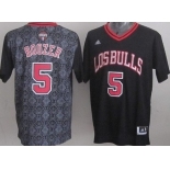 Chicago Bulls #5 Carlos Boozer Revolution 30 Swingman 2014 Noche Latina Black Jersey