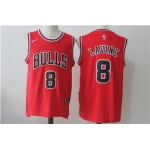 Chicago Bulls 8 Zach LaVine Red Nike Stitched Jersey