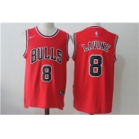 Chicago Bulls 8 Zach LaVine Red Nike Stitched Jersey