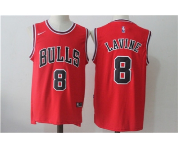 Chicago Bulls 8 Zach LaVine Red Nike Stitched Jersey