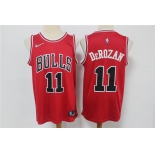 Men's Chicago Bulls #11 DeMar DeRozan Red Nike 75th Anniversary Diamond 2021 Stitched Jersey