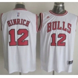 Men's Chicago Bulls #12 Kirk Hinrich Revolution 30 Swingman 2014 New White Jersey
