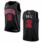 Men's Chicago Bulls #2 Lonzo Ball Black 2021 Nike Swingman Stitched Jersey