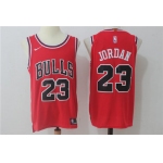 Men's Chicago Bulls #23 Michael Jordan Red 2017-2018 Nike Swingman Stitched NBA Jersey