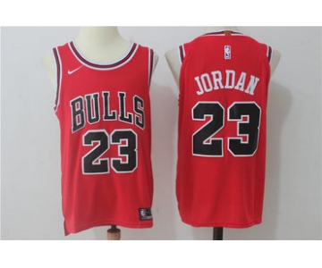 Men's Chicago Bulls #23 Michael Jordan Red 2017-2018 Nike Swingman Stitched NBA Jersey