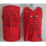Men's Chicago Bulls #23 Michael Jordan Red Bull Head Fashion Stitched NBA Nike Swingman Jersey