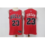 Men's Chicago Bulls #23 Michael Jordan Red Nike 75th Anniversary Diamond 2021 Stitched Jersey