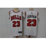 Men's Chicago Bulls #23 Michael Jordan White Nike 75th Anniversary Diamond 2021 Stitched Jersey