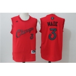 Men's Chicago Bulls #3 Dwyane Wade adidas Red 2016 Christmas Day Stitched NBA Swingman Jersey