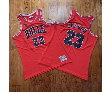 Men's Chicago Bulls #33 Scottie Pippen 1993-2013 20th Champions Patch Red Hardwood Classics Soul AU Throwback Jersey