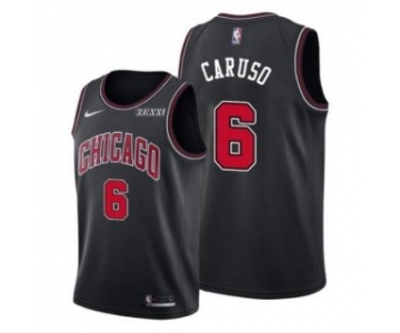 Men's Chicago Bulls #6 Alex Caruso Black Edition Swingman Stitched Basketball Jersey