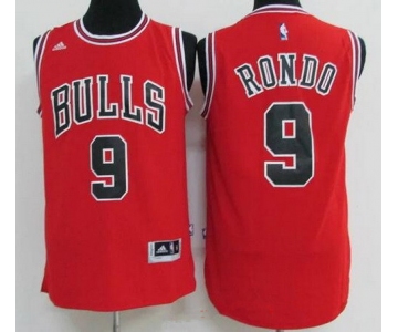 Men's Chicago Bulls #9 Rajon Rondo Red Revolution 30 Swingman Adidas Basketball Jersey