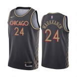 Nike Bulls #24 Lauri Markkanen Black NBA Swingman 2020-21 City Edition Jersey