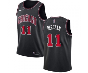 Nike Chicago Bulls 11 Demar Derozan Black NBA Swingman Statement Edition Jersey