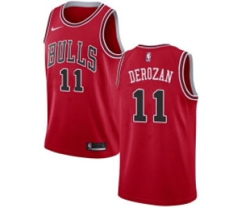 Nike Chicago Bulls 11 Demar Derozan Red NBA Swingman Icon Edition Jersey