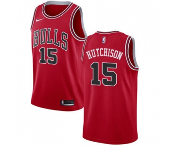 Nike Chicago Bulls #15 Chandler Hutchison Red NBA Swingman Icon Edition Jersey