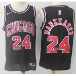 Nike Chicago Bulls #24 Lauri Markkanen Black NBA Swingman Jersey