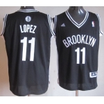 Brooklyn Nets #11 Brook Lopez Revolution 30 Swingman Black Jersey