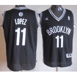 Brooklyn Nets #11 Brook Lopez Revolution 30 Swingman Black Jersey