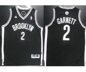 Brooklyn Nets #2 Kevin Garnett Revolution 30 Swingman Black Jersey