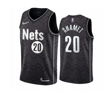Brooklyn Nets #20 Landry Shamet Black NBA Swingman 2020-21 Earned Edition Jersey