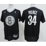 Brooklyn Nets #34 Paul Pierce Revolution 30 Swingman 2013 Christmas Day Black Jersey