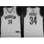 Brooklyn Nets #34 Paul Pierce Revolution 30 Swingman White Jersey