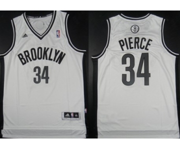 Brooklyn Nets #34 Paul Pierce Revolution 30 Swingman White Jersey