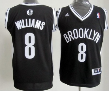 Brooklyn Nets #8 Deron Williams Revolution 30 Swingman Black Jersey