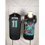 Men Brooklyn Nets 11 Irving Black dragon Nike 2021 Nike NBA Jersey